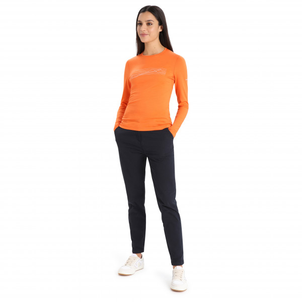Icebreaker - Women's 200 Oasis L/S Crewe Ski Stripes - Sous-vêtement mérinos