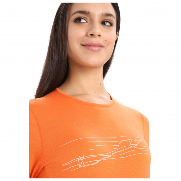 Icebreaker - Women's 200 Oasis L/S Crewe Ski Stripes - Sous-vêtement mérinos