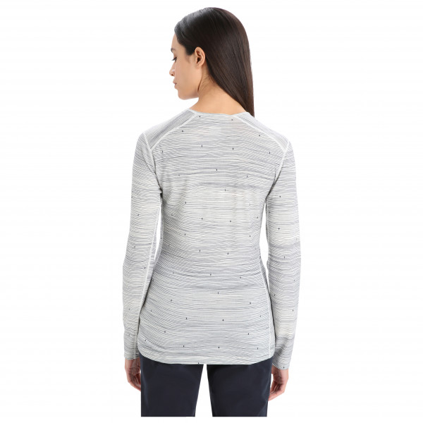Icebreaker - Women's 200 Oasis L/S Crewe Ski Tracks - Merinowollen ondergoed