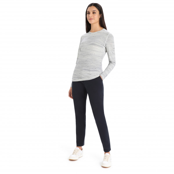 Icebreaker - Women's 200 Oasis L/S Crewe Ski Tracks - Merinowollen ondergoed