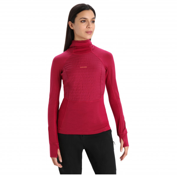 Icebreaker - Women's Zoneknit Insulated L/S Hoodie - Merinowollen ondergoed