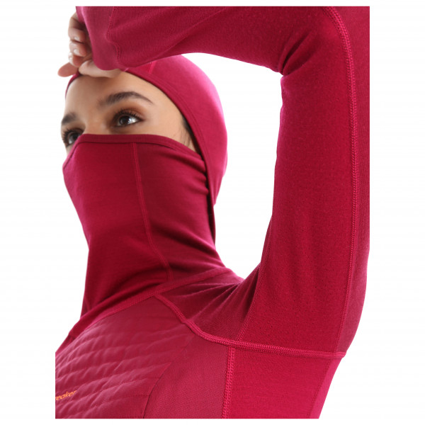 Icebreaker - Women's Zoneknit Insulated L/S Hoodie - Merinowollen ondergoed