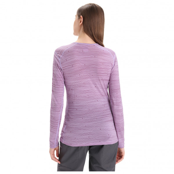 Icebreaker - Women's 200 Oasis L/S Crewe Ski Tracks - Merinowollen ondergoed