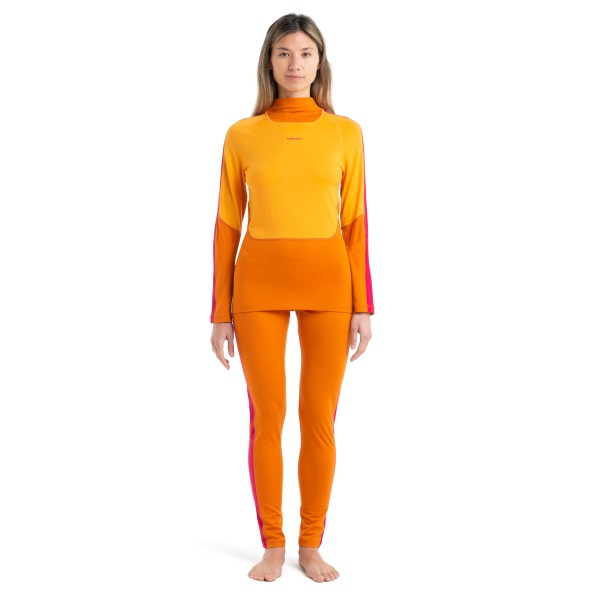 Icebreaker - Women's 200 Oasis Sonebula L/S High Neck - Merinowollen ondergoed