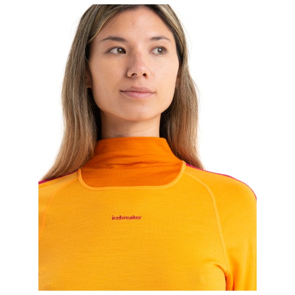 Icebreaker - Women's 200 Oasis Sonebula L/S High Neck - Merinowollen ondergoed