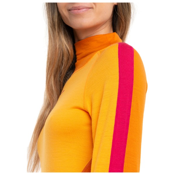 Icebreaker - Women's 200 Oasis Sonebula L/S High Neck - Merinowollen ondergoed