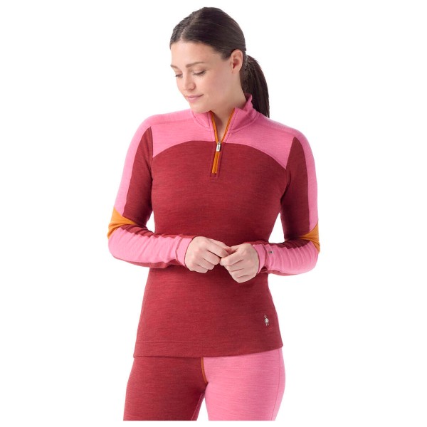 Smartwool - Women's CL Therm.Merino BL Colorblock 1/4 Zip Box - Ropa interior merino