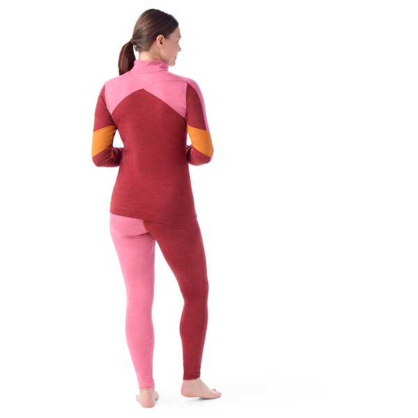 Smartwool - Women's CL Therm.Merino BL Colorblock 1/4 Zip Box - Ropa interior merino