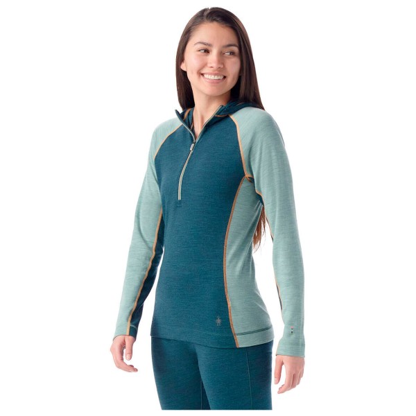 Smartwool - Women's Classic Therm.Merino BL 1/2 Zip Hoodie Box - Ropa interior merino