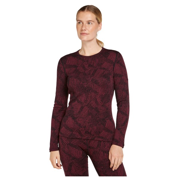 Icebreaker - Women's 260 Vertex L/S Crewe Frozen Forms - Merinowollen ondergoed