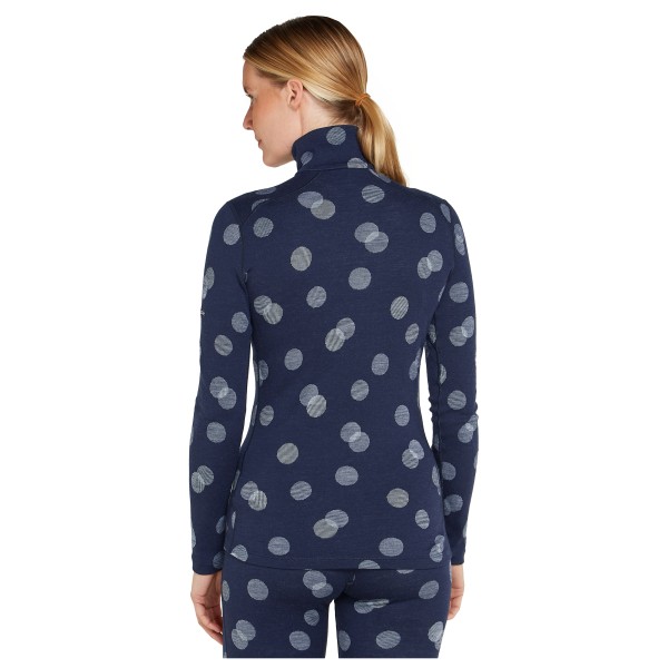 Icebreaker - Women's 260 Vertex L/S Half Zip Falling Flakes - Merinowollen ondergoed