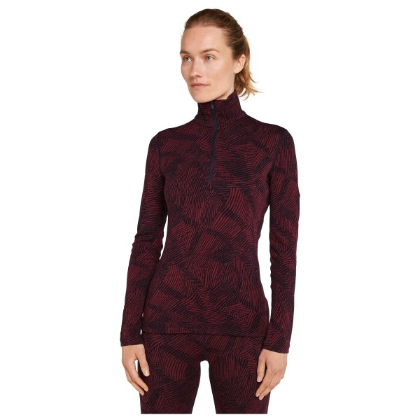 Icebreaker - Women's 260 Vertex L/S Half Zip Frozen Forms - Ropa interior merino