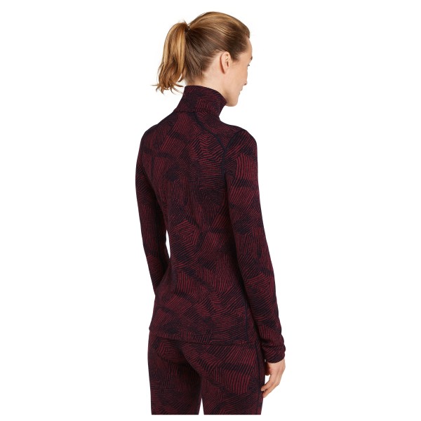 Icebreaker - Women's 260 Vertex L/S Half Zip Frozen Forms - Ropa interior merino
