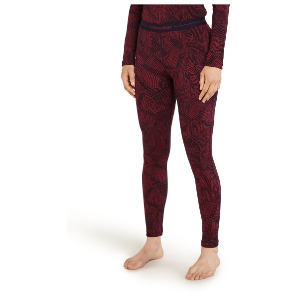 Icebreaker - Women's Merino 260 Vertex Leggings Frozen Forms - Merinowollen ondergoed