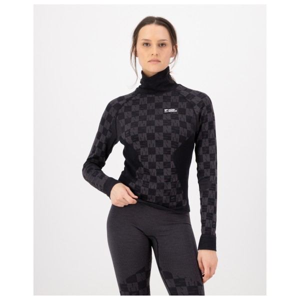 Mons Royale - Women's Ascender Merino Seamless Mock Neck L/S - Merinowollen ondergoed