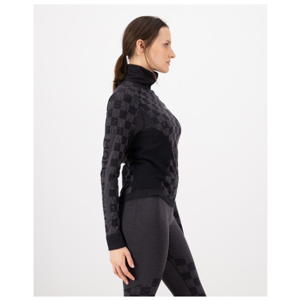 Mons Royale - Women's Ascender Merino Seamless Mock Neck L/S - Merinowollen ondergoed