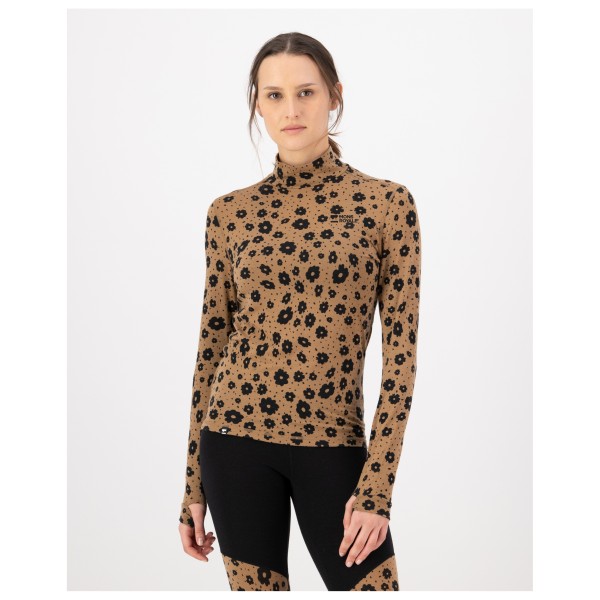 Mons Royale - Women's Cascade Merino Base Layer Mock Neck L/S - Merinowollen ondergoed