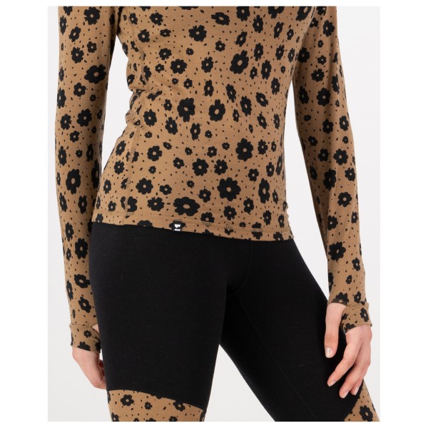 Mons Royale - Women's Cascade Merino Base Layer Mock Neck L/S - Merinowollen ondergoed