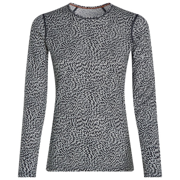 Icebreaker - Women's Merino 200 Oasis L/S Crewe Flock Forms - Merinowollen ondergoed