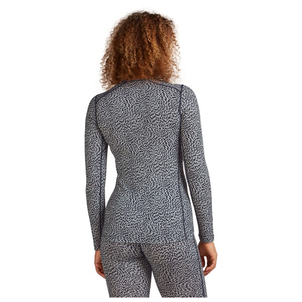 Icebreaker - Women's Merino 200 Oasis L/S Crewe Flock Forms - Merinowollen ondergoed