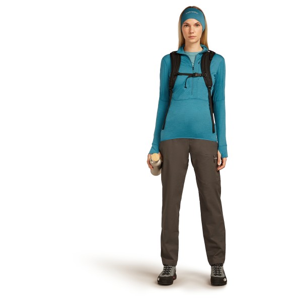 Icebreaker - Women's Merino 200 Oasis L/S Crewe Rainer Ridge - Merinowollen ondergoed
