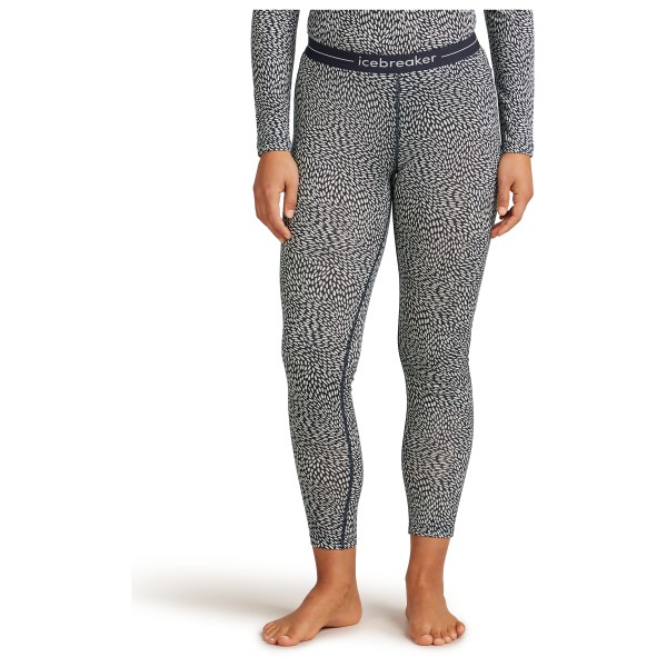 Icebreaker - Women's Merino 200 Oasis Leggings Flock Forms - Merinowollen ondergoed