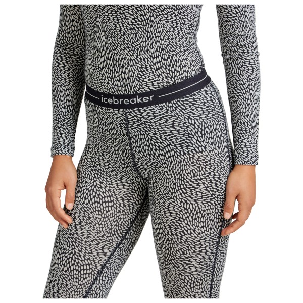 Icebreaker - Women's Merino 200 Oasis Leggings Flock Forms - Merinowollen ondergoed