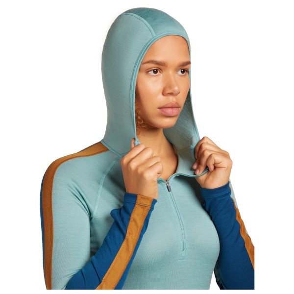 Icebreaker - Women's Merino 200 Oasis+ L/S Half Zip Hoodie - Merinowollen ondergoed