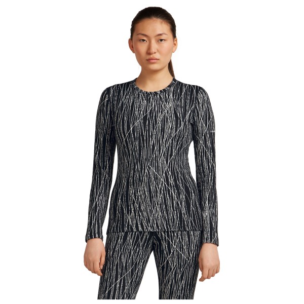 Icebreaker - Women's Merino 260 Tech Vertex L/S Crewe AOP - Merinowollen ondergoed