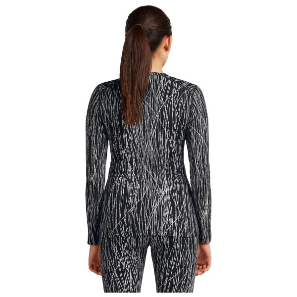 Icebreaker - Women's Merino 260 Tech Vertex L/S Crewe AOP - Merinowollen ondergoed