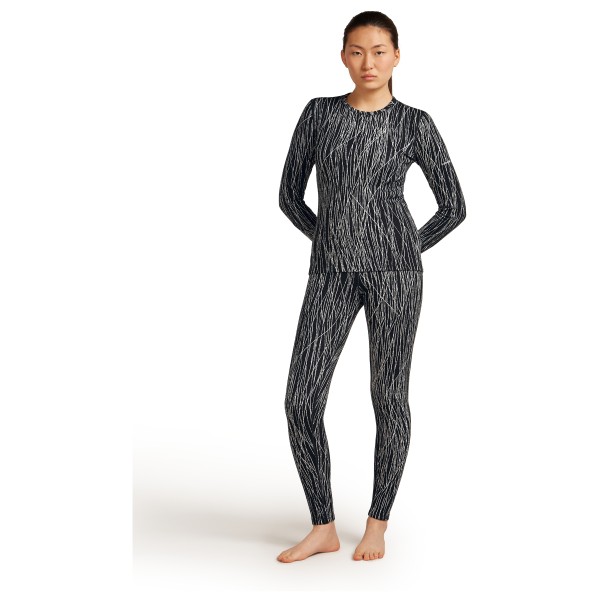 Icebreaker - Women's Merino 260 Tech Vertex L/S Crewe AOP - Merinowollen ondergoed