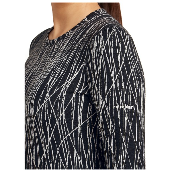 Icebreaker - Women's Merino 260 Tech Vertex L/S Crewe AOP - Merinowollen ondergoed