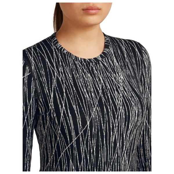 Icebreaker - Women's Merino 260 Tech Vertex L/S Crewe AOP - Merinowollen ondergoed