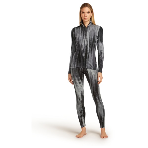 Icebreaker - Women's Merino 260 Tech Vertex L/S Half Zip AOP - Merinowollen ondergoed