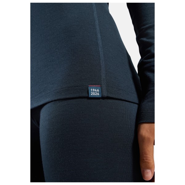 Odlo - Women's Merino 200 80 Years Bl Top Crew Neck L/S - Merino base layer