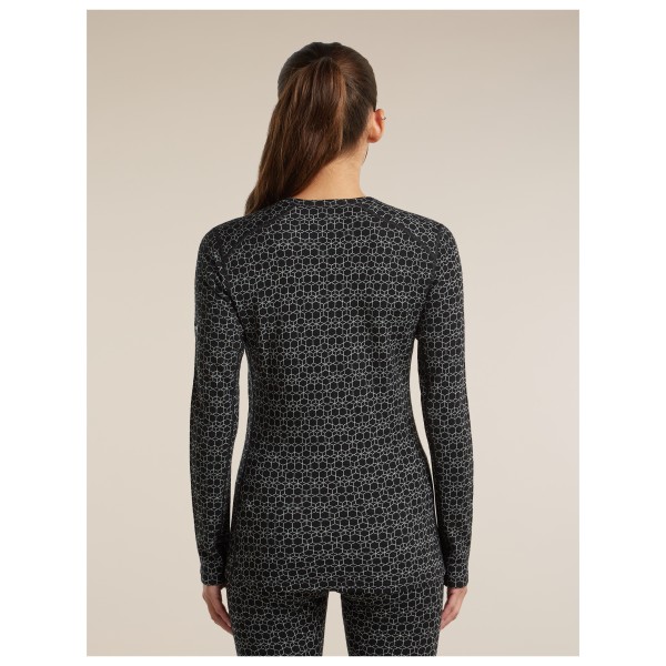 Icebreaker - Women's Merino 260 Oasis L/S Crewe Alpine Geo - Merinowollen ondergoed