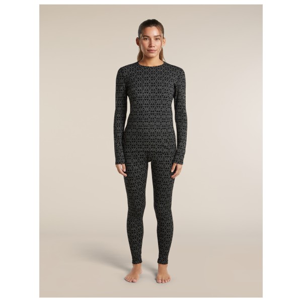 Icebreaker - Women's Merino 260 Oasis L/S Crewe Alpine Geo - Merinowollen ondergoed