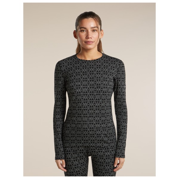 Icebreaker - Women's Merino 260 Oasis L/S Crewe Alpine Geo - Ropa interior merino