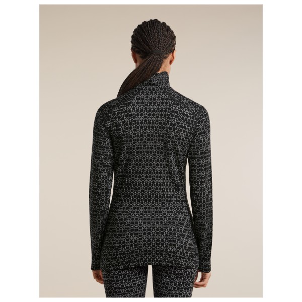 Icebreaker - Women's Merino 260 Oasis L/S Half Zip Alpine Geo - Merinowollen ondergoed