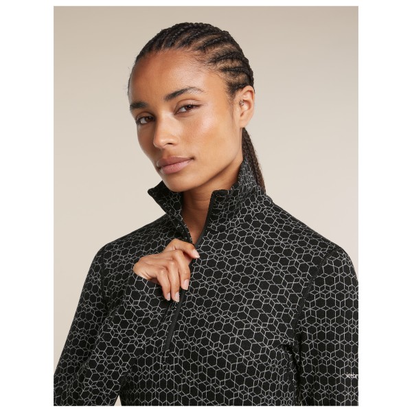 Icebreaker - Women's Merino 260 Oasis L/S Half Zip Alpine Geo - Ropa interior merino