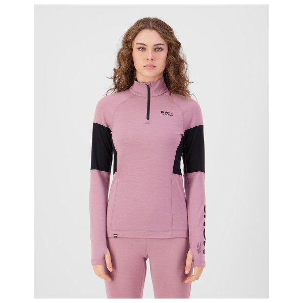 Mons Royale - Women's Olympus Merino Base Layer 1/4 Zip L/S - Merinowollen ondergoed