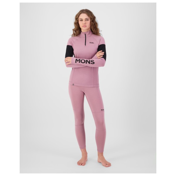 Mons Royale - Women's Olympus Merino Base Layer 1/4 Zip L/S - Ropa interior merino
