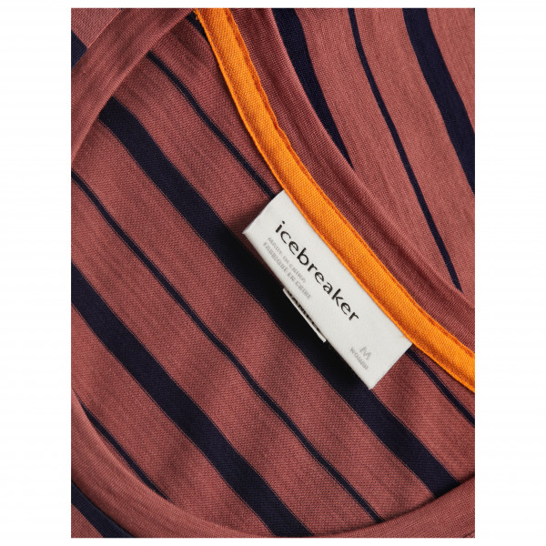 Icebreaker - Women's Wave S/S Tee Stripe - Merinoshirt