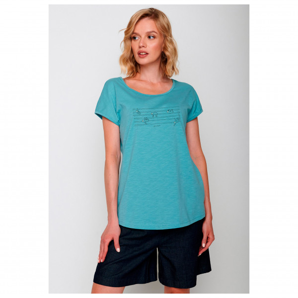 GreenBomb - Women's Animal Sloth Hang Up Cool - Camiseta de manga corta