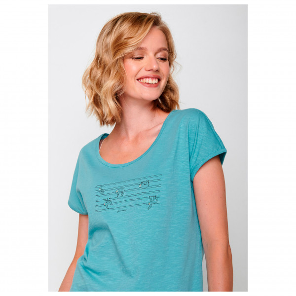 GreenBomb - Women's Animal Sloth Hang Up Cool - Camiseta de manga corta