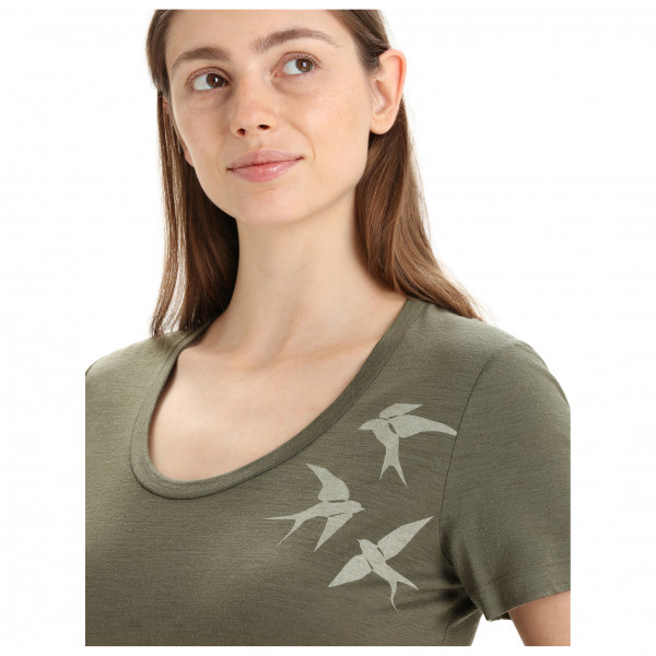 Icebreaker - Women's Tech Lite II S/S Scoop Swarming Shapes - Merino shirt
