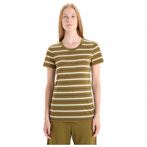 Icebreaker - Women's Wave S/S Tee Stripe - Merinotröja