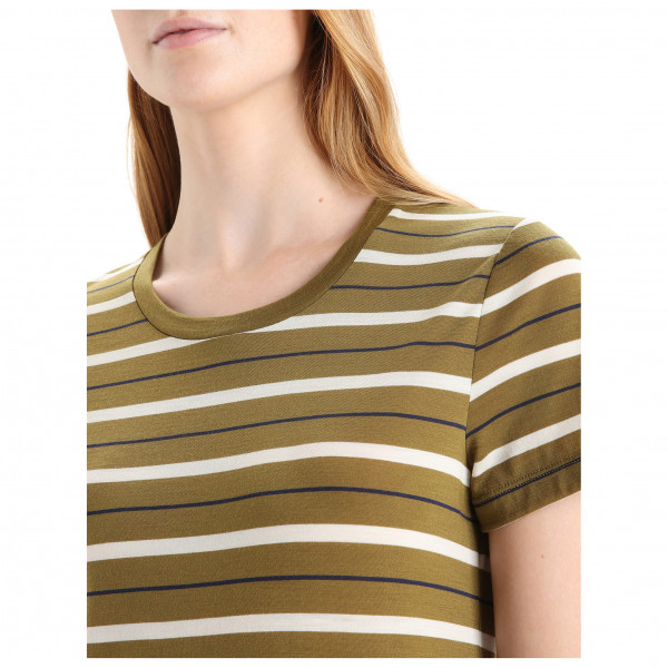 Icebreaker - Women's Wave S/S Tee Stripe - Merinotröja