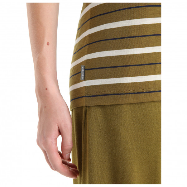 Icebreaker - Women's Wave S/S Tee Stripe - Merinotröja