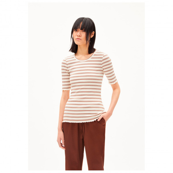ARMEDANGELS - Women's Frayaa Double Stripes - Camiseta de manga corta